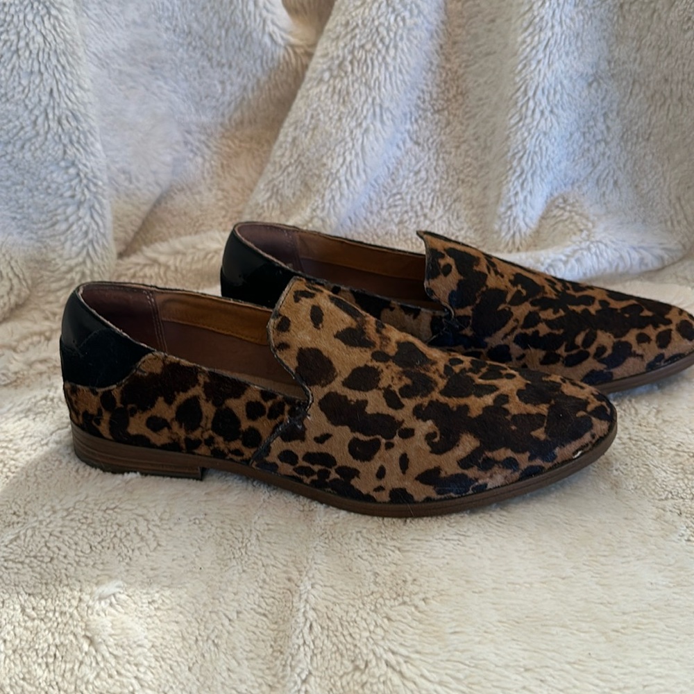Rockport Perpetua Plain Leopard Print Flat Loafers